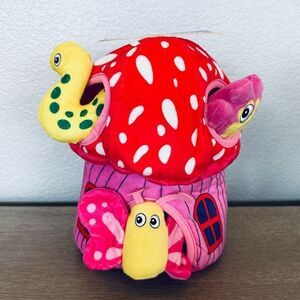 Mushroom Plush 4-pc Dog Squeaky Toy